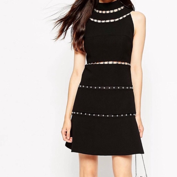 ASOS Dresses & Skirts - NEW ASOS Black Silver Ball Dress